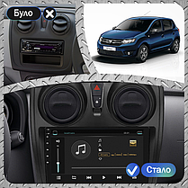 Штатна магнітола Lesko для Dacia Sandero II 2012-2016 екран 9" 4/64Gb 4G Wi-Fi GPS Top Сандеро, фото 4