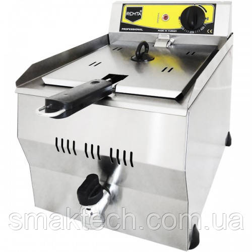 ФФРИТЮРНИЦЯ ПРОФЕСІЙНА ЕЛЕКТРИЧНА R110 REMTA З КРАНОМ (6 Л.), фото 1