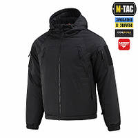 Зимняя мембранная мужская куртка G-Loft черная непромокаемая M-Tac с капюшоном Alpha Gen III