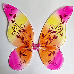 Карнавальні крила Феї Метелики жовтогарячі, 45х40 см