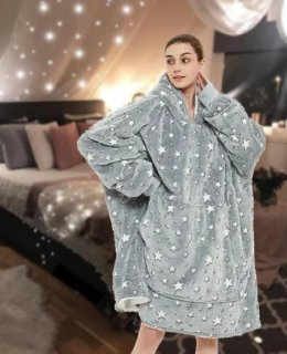 Світле худі Stars dream Starry Night   Толстовка-плед із капюшоном  Плед із рукавами