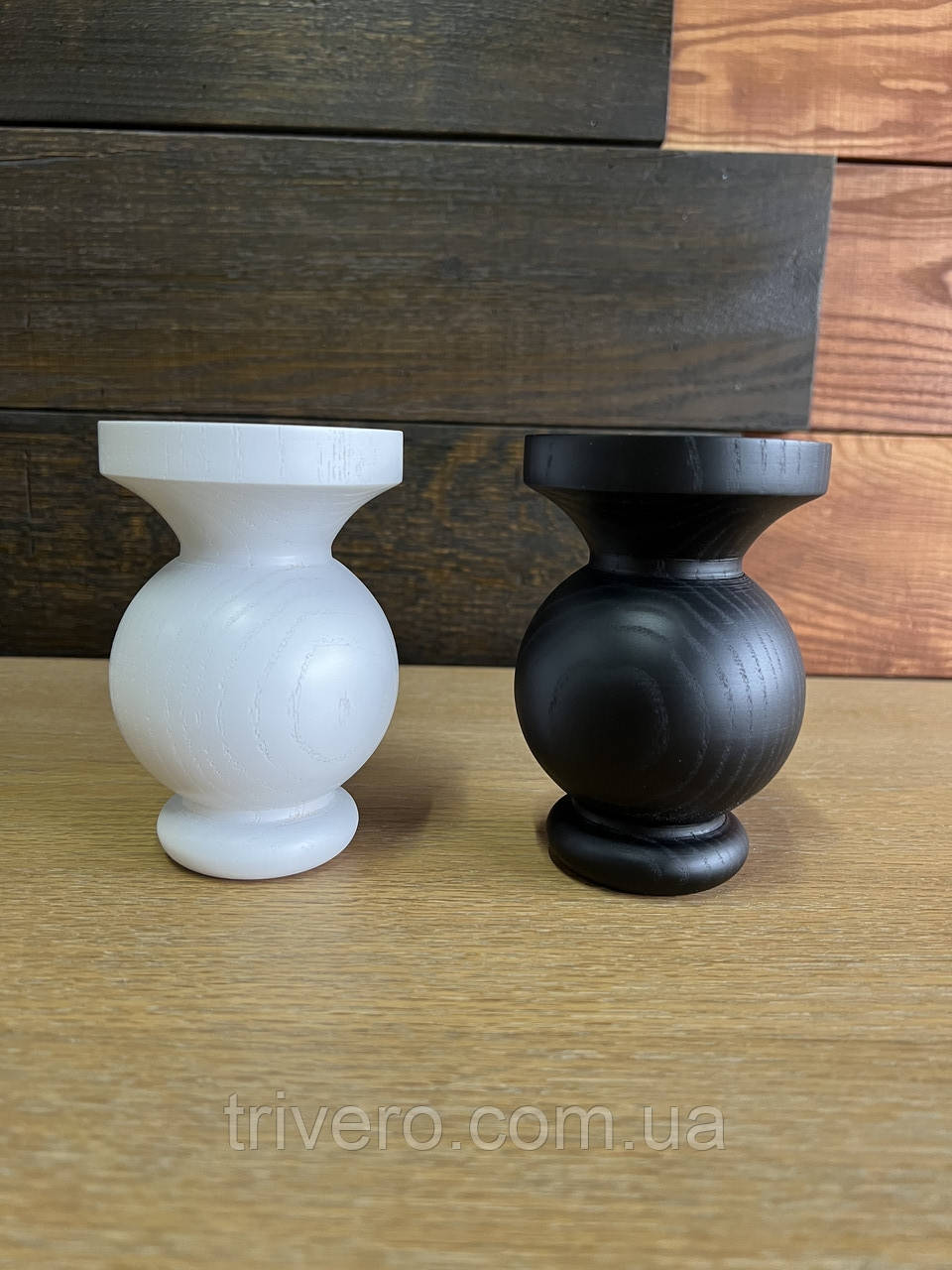 Меблеві ніжки і опори для крісла з дерева H.120 D.80 / Ніжка-2, фото 1