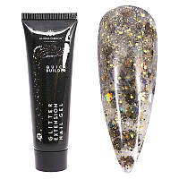 Полигель, акрил-гель с блёстками Global Fashion Glitter Extension Nail Gel 30 г  №07