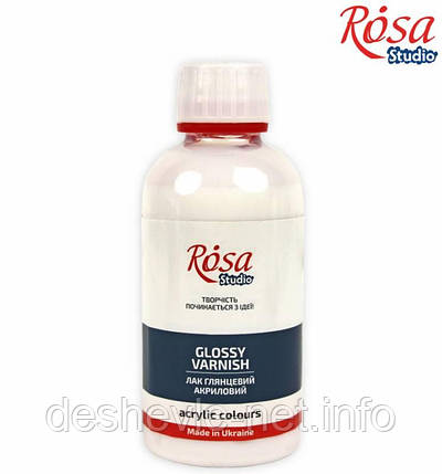 Лак акриловий глянцевий, 250 мл, ROSA Studio, фото 1