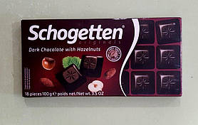 Шоколад Schogetten фундук чорний 100 г