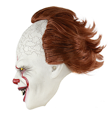 Маска Пеннівайз Стівен Кінг. Pennywise, клоун жах, Хеллоуїн, Косплей. Pennywise the Dancing Clown RESTEQ, фото 4