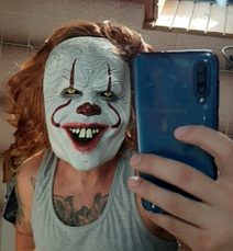 Маска Пеннівайз Стівен Кінг. Pennywise, клоун жах, Хеллоуїн, Косплей. Pennywise the Dancing Clown RESTEQ, фото 5