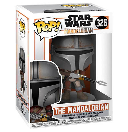 Ігрова фігурка Мандалорець. Фігурка Mandalorian POP FUNKO серії Star Wars, Зоряні війни, фото 1
