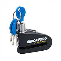 Мотозамок с сигнализацией Oxford Alpha XA14 Alarm Disc Lock Black на тормозной диск (LK218)