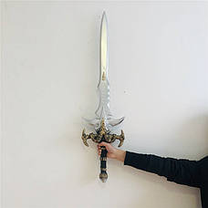 Іграшковий меч короля Артаса 1:1 RESTEQ 100 см. Косплей World of Warcraft, Крижана Скорбота або Фростморн, фото 3