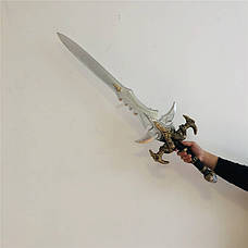 Іграшковий меч короля Артаса 1:1 RESTEQ 100 см. Косплей World of Warcraft, Крижана Скорбота або Фростморн, фото 4