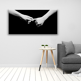 Інтер'єрна картина-постер на стіну Разом - і до кінця! 40*20 Орігамі OP 5101 Маленька