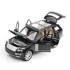 Модель автомобіля Range Rover. Металева машинка Рейндж Ровер у якої горять фари та звучить мотор 1:24, фото 5