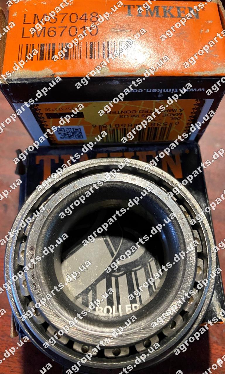 Підшипник LM67048/10 роликовий Timken BEARING CONE LM67048 & CUP LM67010 з/ч jd8187 & jd8225