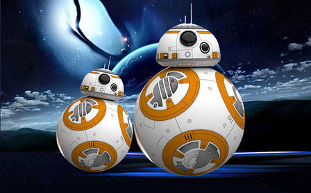 Іграшка робот BB 8, робот-неваляшка, Зоряні Війни, Star Wars 8.5 см, фото 1