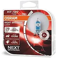 Автолампа Osram H7 Night Breaker Laser +150% 12V 55W