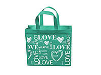 Еко сумка BOX (01) mini LOVE з замком 320х270х100 ТМ ECOBAG 7Копійок