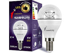 Лампа Т11 LED 1-LS-3404 G45 6W-4000K-E14 ТМ SIRIUS