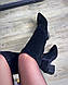 Жіночі чорні ботфорти натуральна замша Демі, фото 6