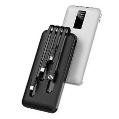 Power bank HEPU HP966 20000 mAh  ⁇  Повербанк із набором зарядних кабелів  ⁇  Портативна зарядка для телефона