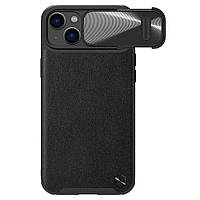 Защитный чехол NILLKIN CamShield Leather Case для Apple iPhone 14 - Black