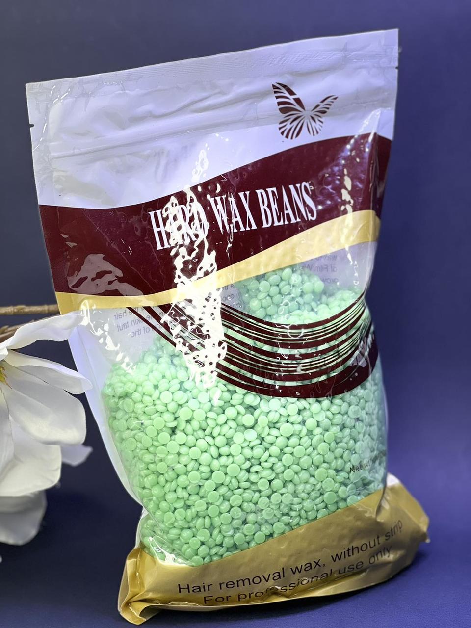 Віск в гранулах Hard Wax Beans 1 кг, зелений