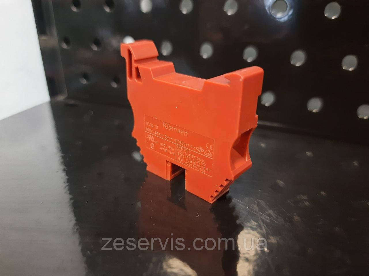 Гвинтова клема Klemsan AVK 10 мм червона, фото 1