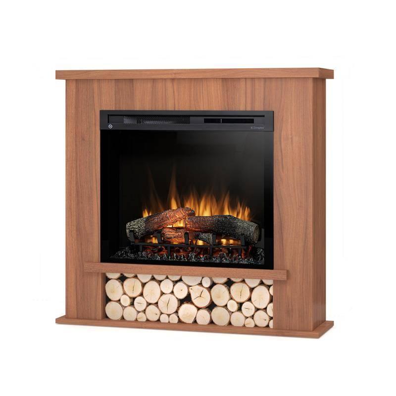 Електрокамін Tula з 28-дюймовою вставкою Світлий горіх