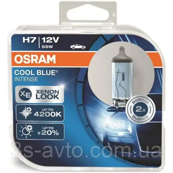 Автомобільні лампи Osram H7 Cool Blue Intense Next Gen +20% 12V 55W (ефект ксенона)