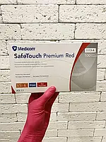 Нітрилові рукавички Medicom SafeTouch Red, розмір ХS, червоні 4,0 гр, 100 шт