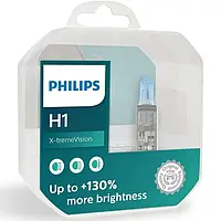 Галогенные лампы PHILIPS X-treme Vision +130% цоколь H1