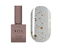 Топ матовый Weex Velvet Top Gold No Wipe (с вкраплениями), 11ml