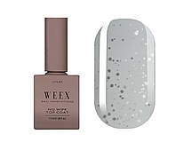Топ матовий Weex Velvet Top White No Wipe (з вкрапленнями), 11ml