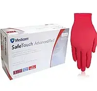 Нитриловые перчатки Medicom SafeTouch Red, размер S, 4,0 гр 100 шт, Красные