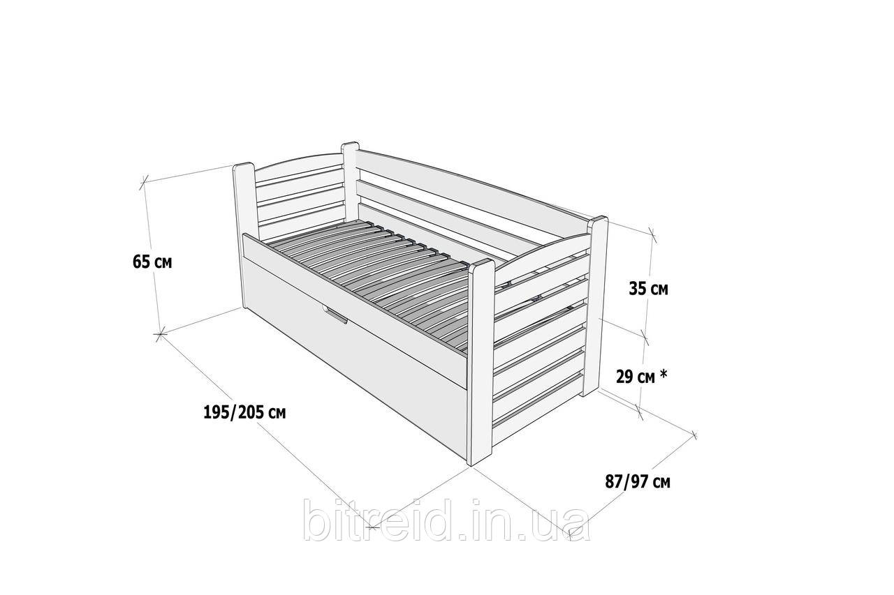 Дитяче ліжко з підйомним механізмом Карлсон Дрімка - фото 8 - id-p1212122280