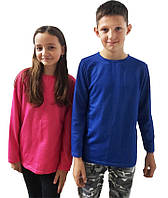 Детский джемпер тонкий, однотонная кофта (футболка с длинным рукавом) для детей