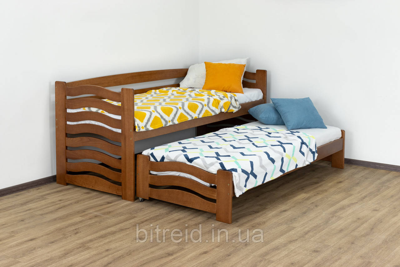Односпальне ліжко з додатковим висувним спальним місцем “Мальва”