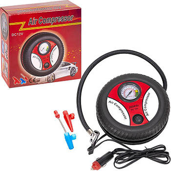 Компресор для шин у машину у вигляді колеса Air Compressor 260PSI X2-95 в упаковці 1 шт