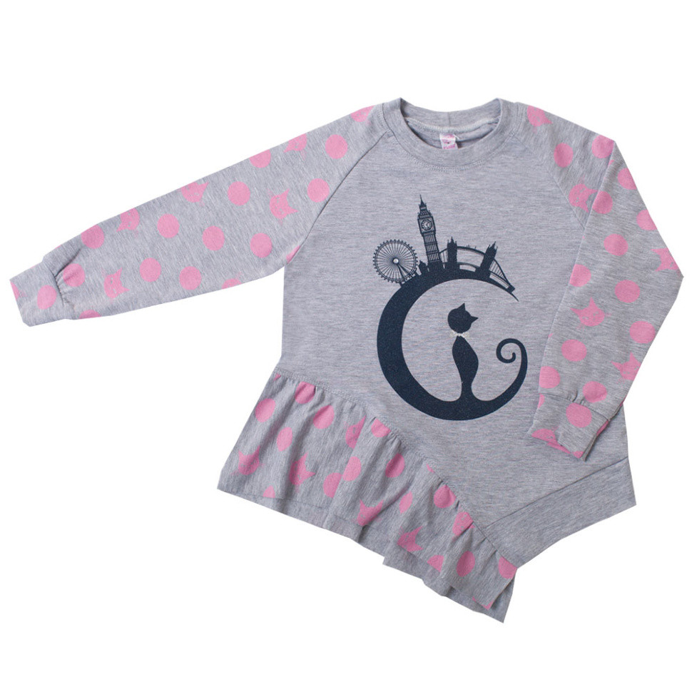 Светр дитячий для дівчинки GABBI DG-16-18 Лондон нью Рожевий на зріст 104 (11406)