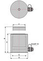 Домкрат гідравлічний ДГ10П150 (вантажопідйомність 10тн, хід штока 150мм), фото 6