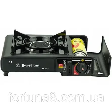 Плита газова туристична Happy Home BDZ-155-А кераміка, фото 3