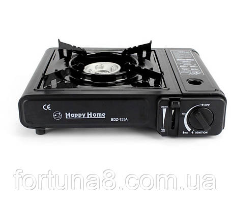 Плита газова туристична Happy Home BDZ-155-А кераміка, фото 1