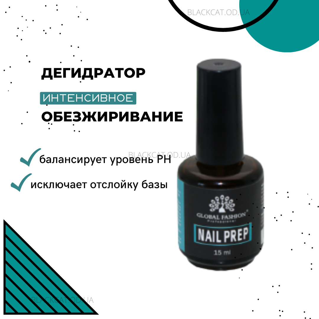 Дегiдратор для нігтів Nail Ргер Global fashion 15 ml