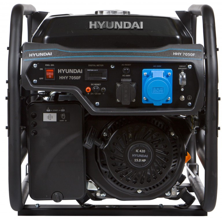 Бензиновый генератор Hyundai HHY 7050F 5,5 кВт - фото 2 - id-p1689004856