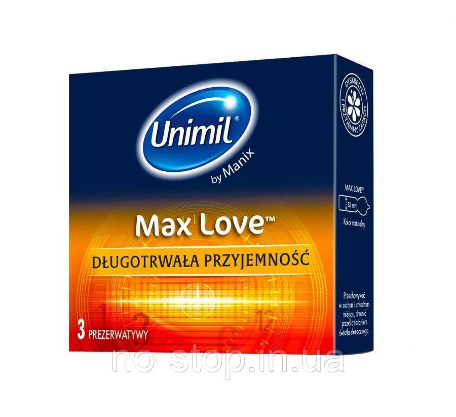 Презервативи UNIMIL BOX 3 MAX LOVE