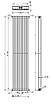 Дизайнерські радіатори Praktikum 2 H-1800 mm, L-275 mm Betatherm з нижнім підключенням, фото 6