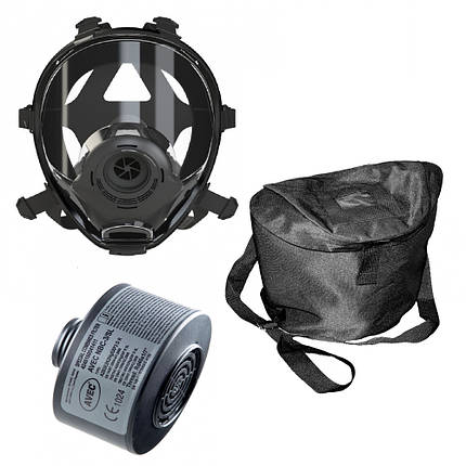 Комплект для захисту від бор: маска+фільтр+сумка BLS / Бі Ель Ес, SR 5150 NBC-3/SL M BAG (Італія), фото 1