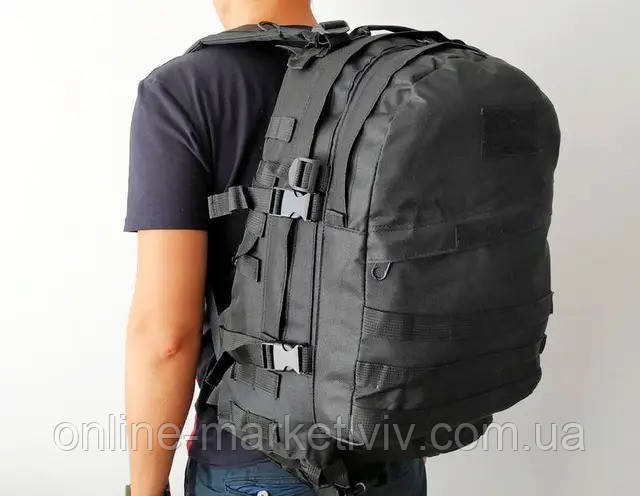 Штурмовой рюкзак US Army M11 на 40л (50x39x25 см) + Подарок Флисовая балакла / Военный рюкзак с системой Molle - фото 8 - id-p1689035240