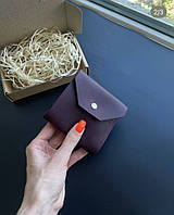 Шкіряний жіночий гаманець ISLA бордо