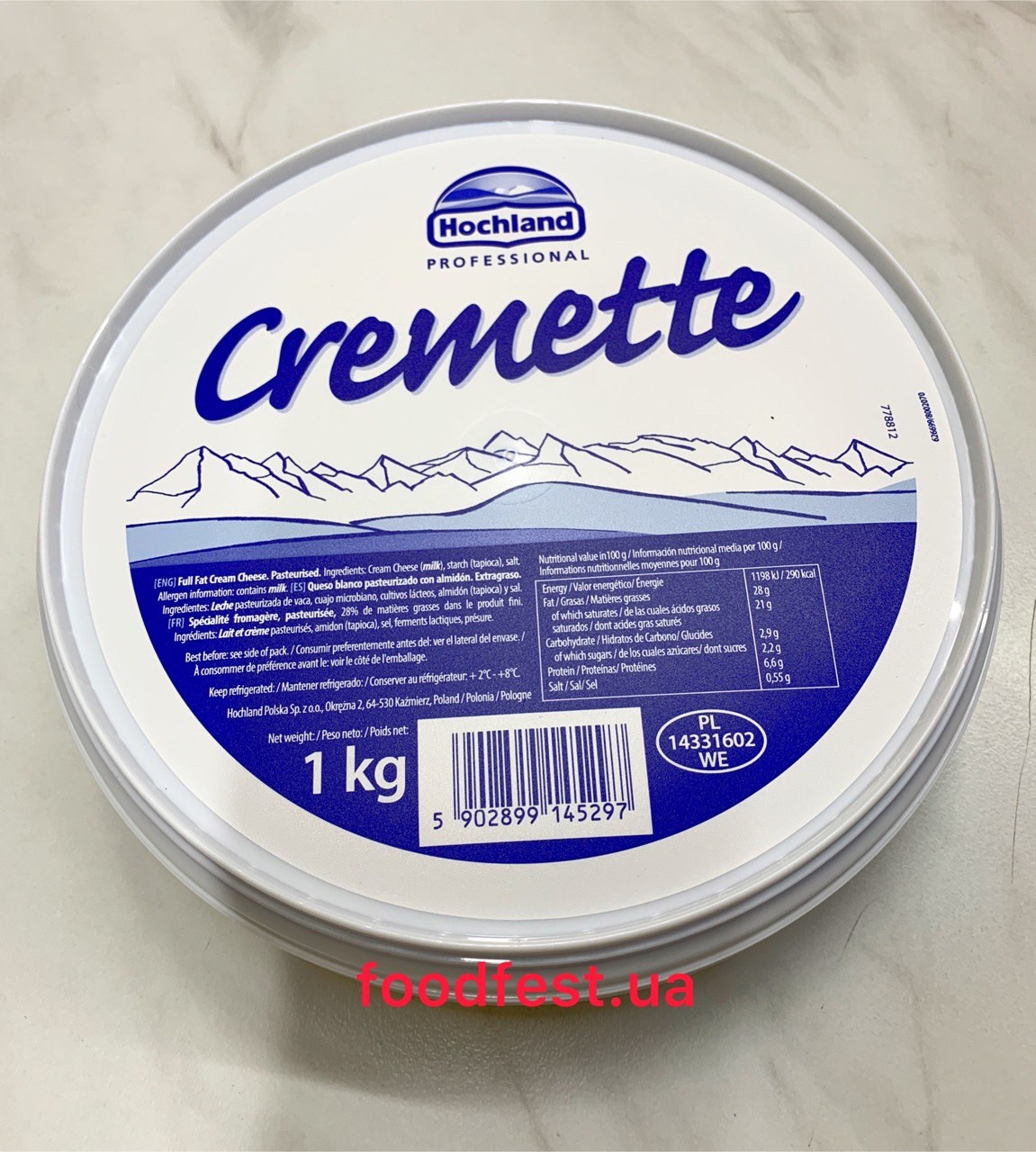 Крем-сир TM Hochland Cremette Польща 1 кг